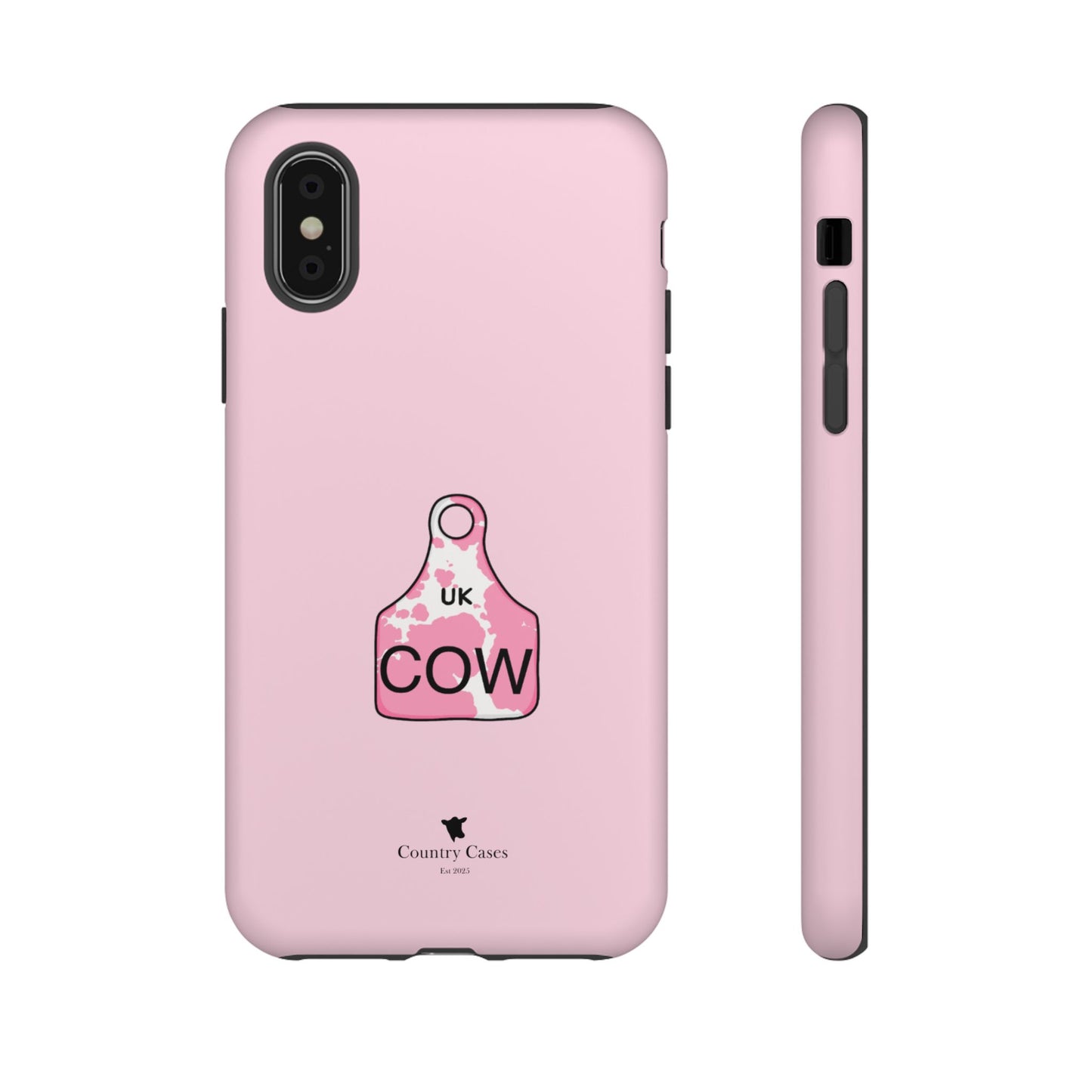Pink ear tag case