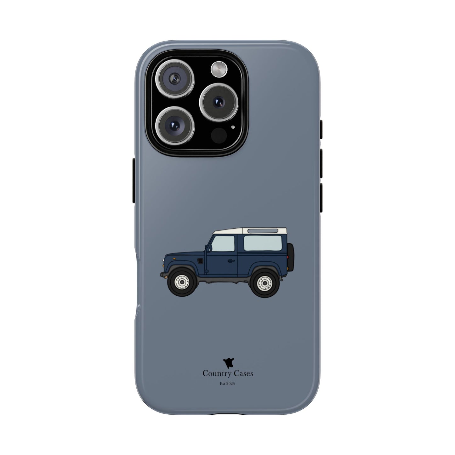 Blue landy phone case