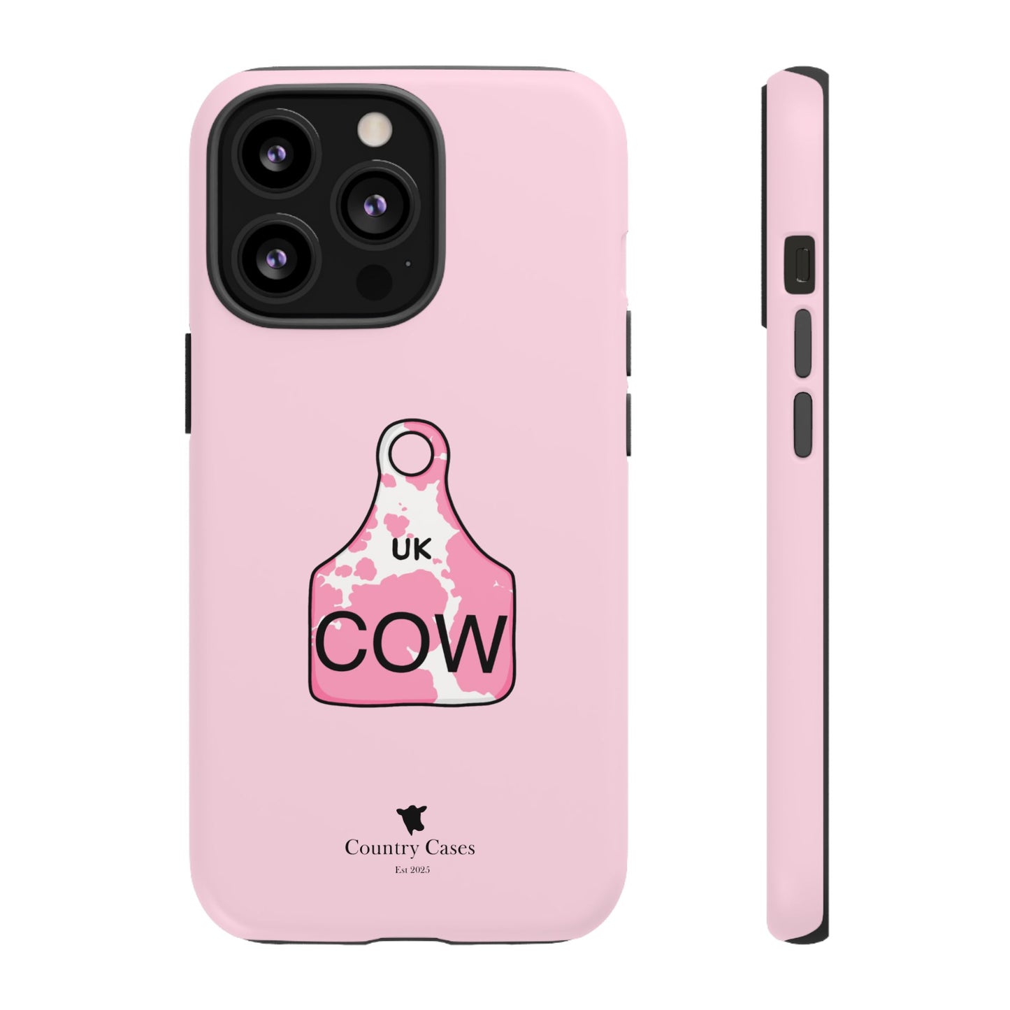 Pink ear tag case