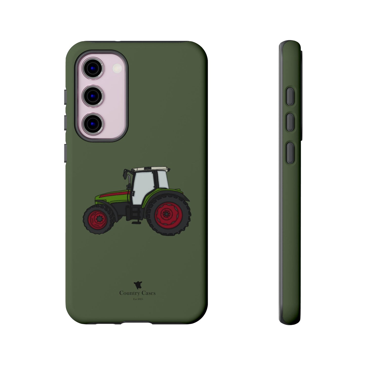 Android green tractor case