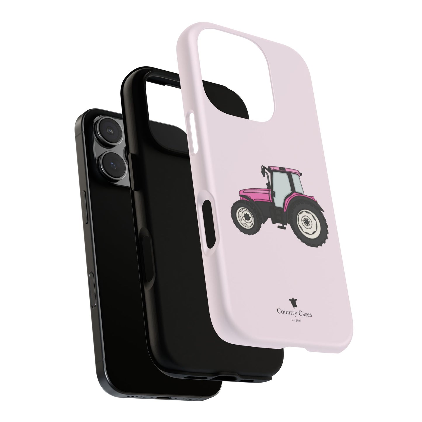 Pink tractor case