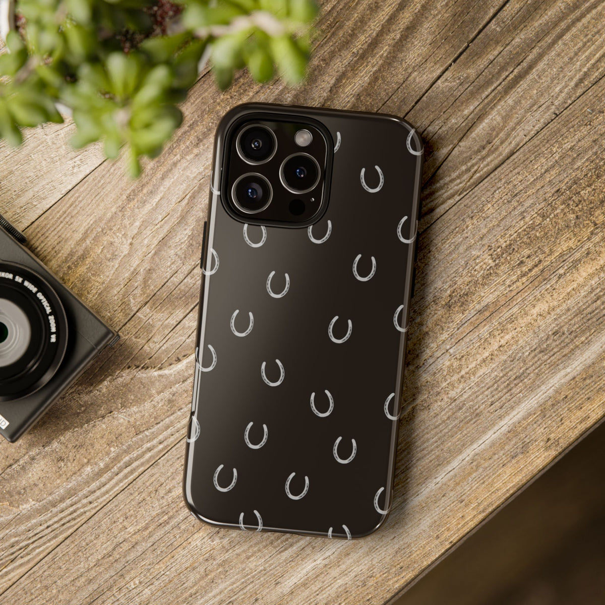 Wood Horse Shoe Case
