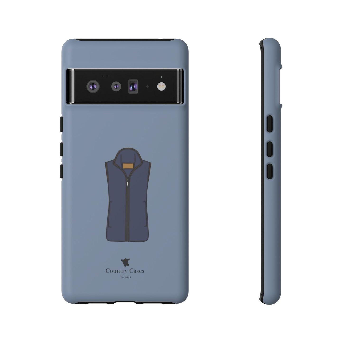 Android blue waistcoat case