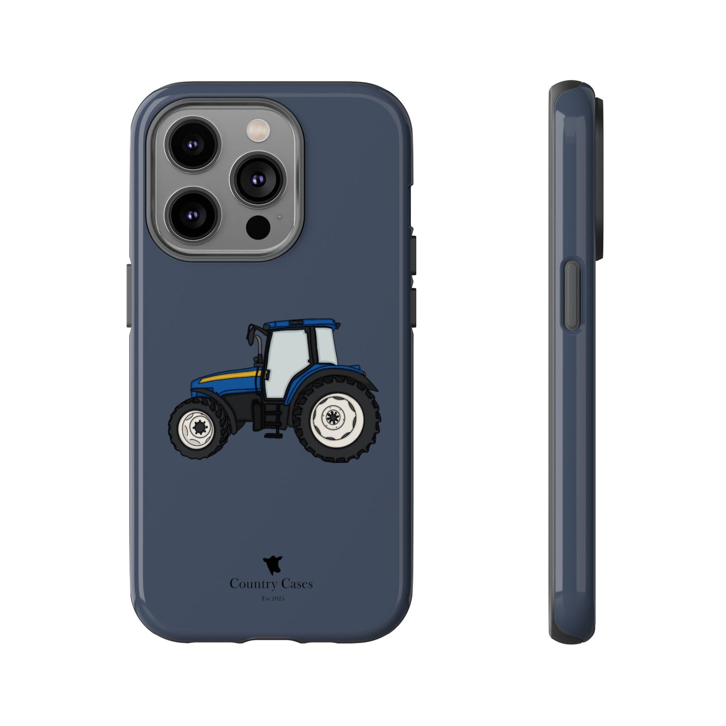Blue tractor case