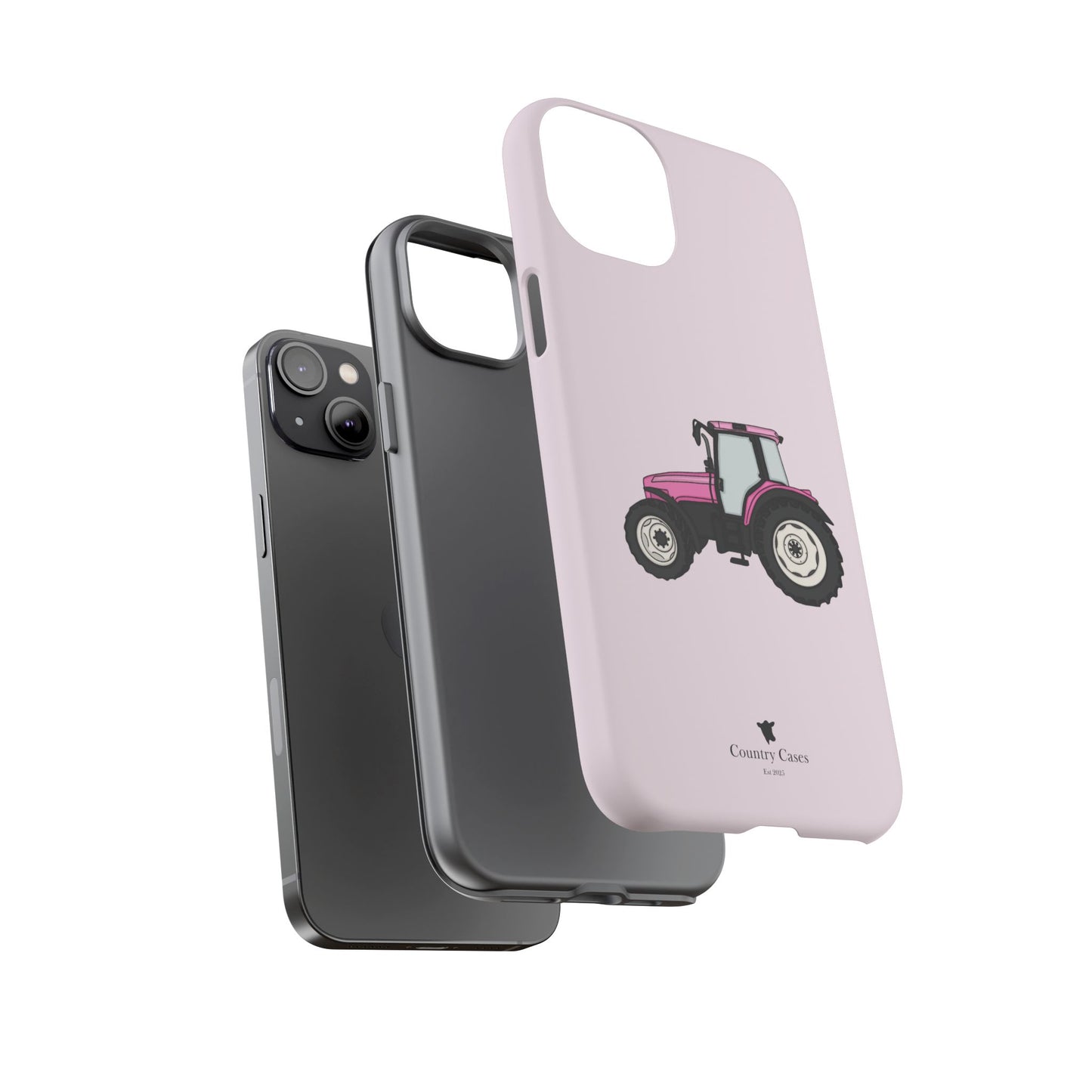Pink tractor case