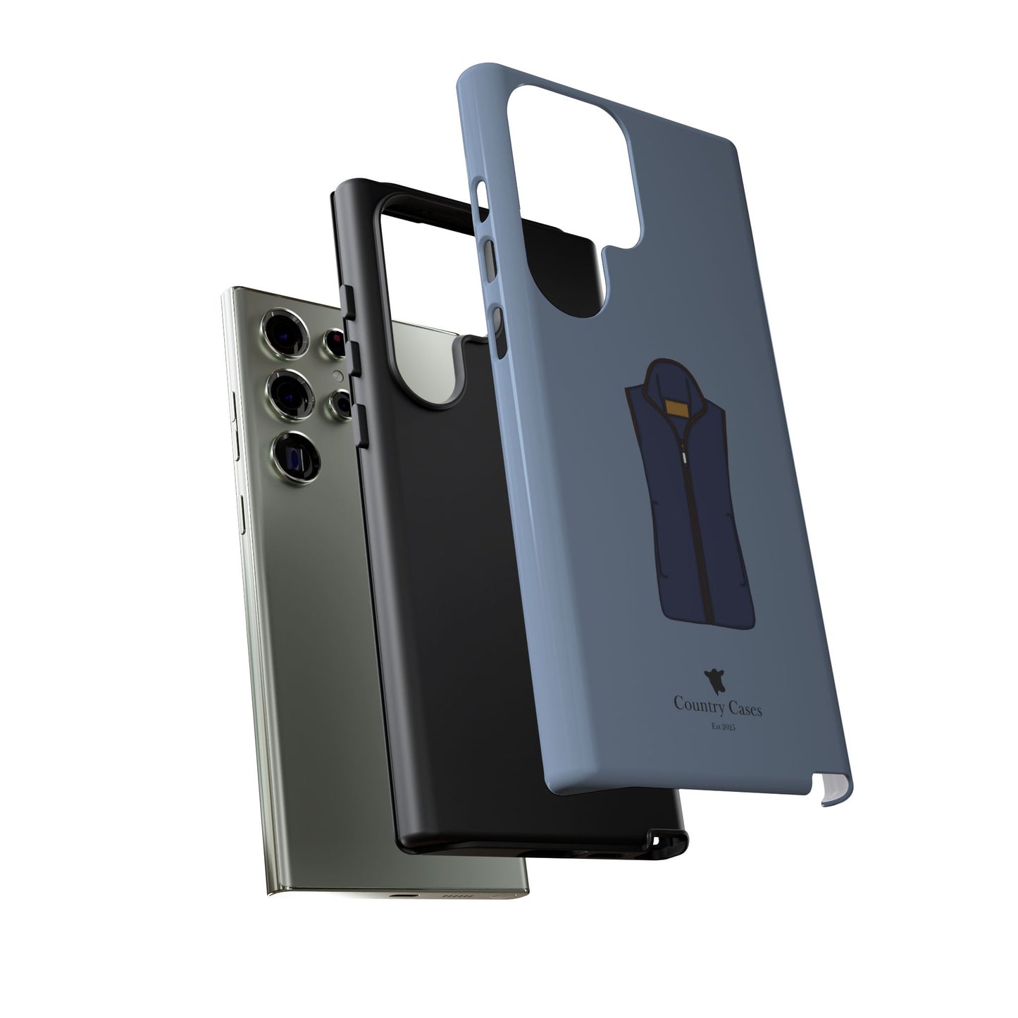 Android blue waistcoat case