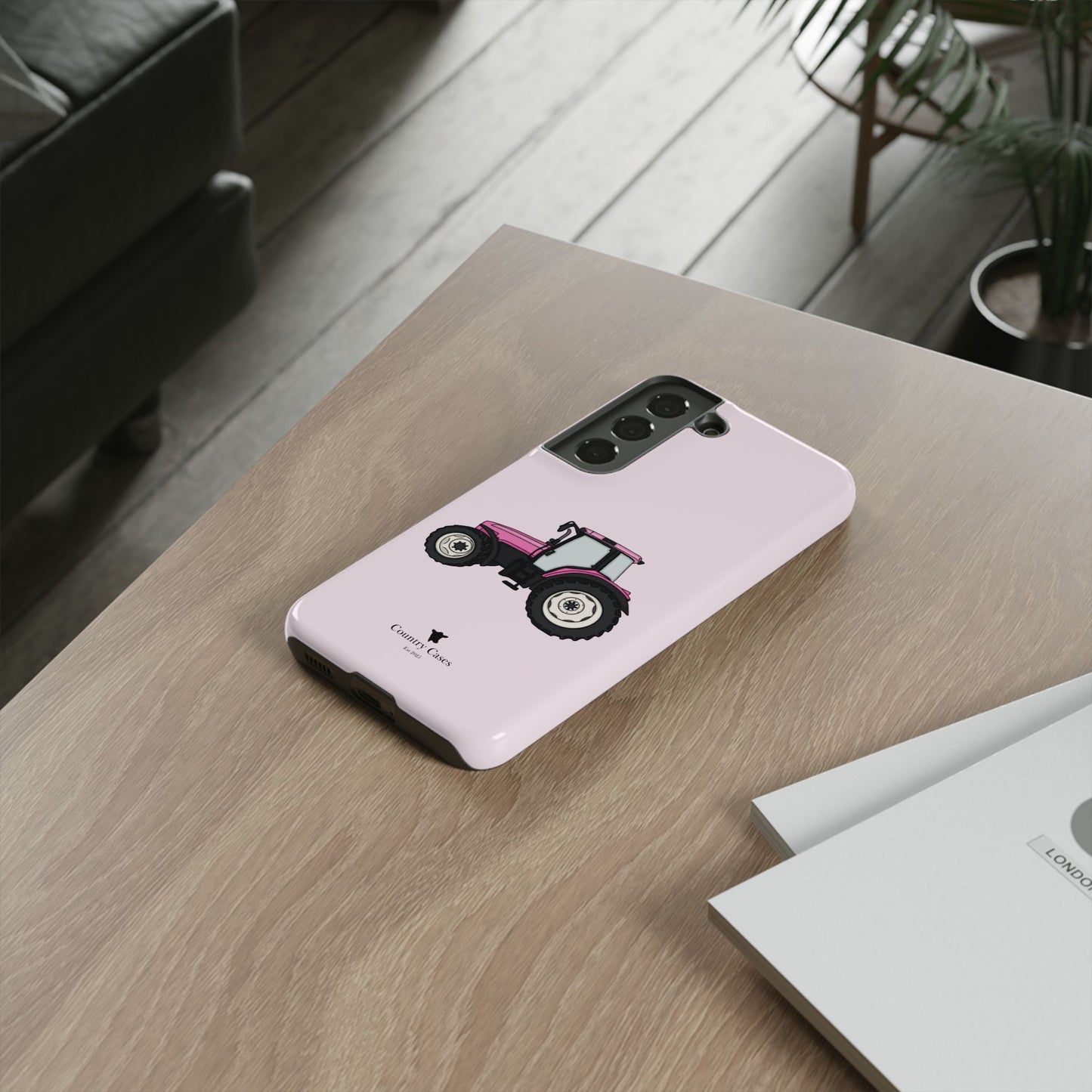 Android pink tractor case