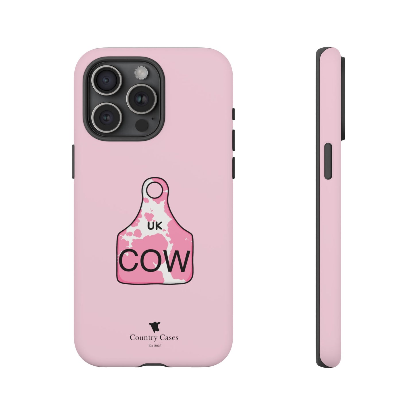 Pink ear tag case