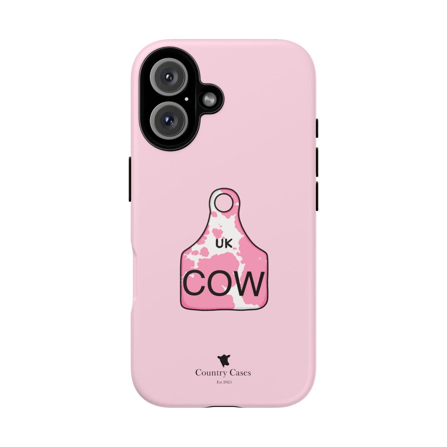 Pink ear tag case