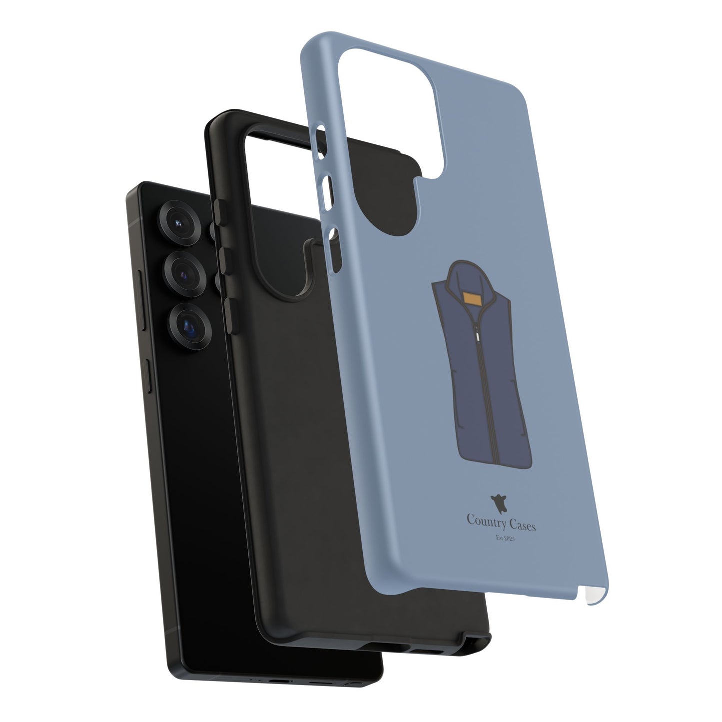 Android blue waistcoat case