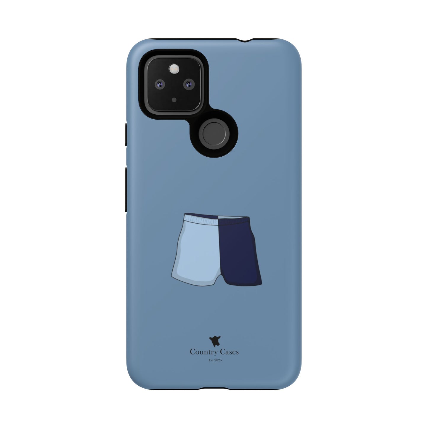 Android blue two toned short case