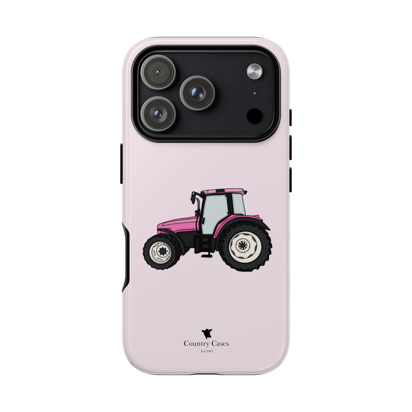 Pink tractor case