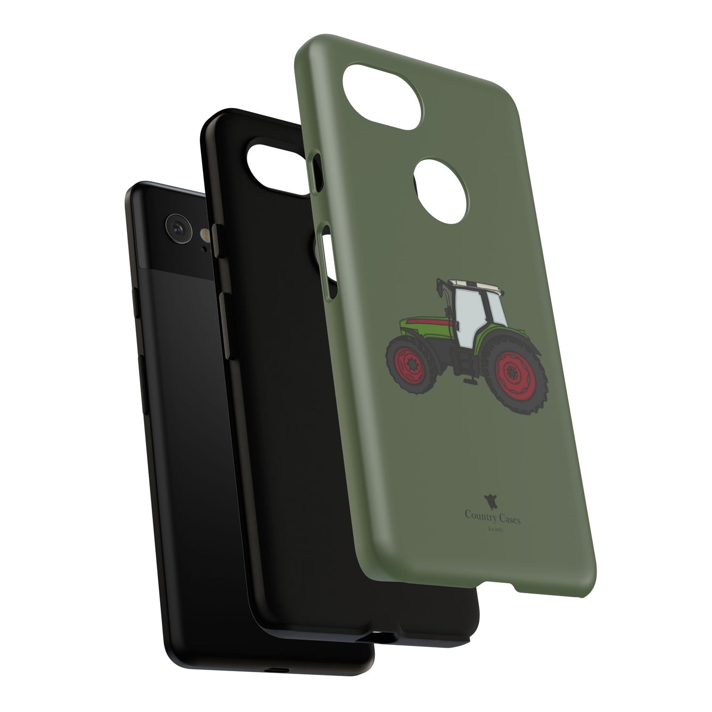 Android green tractor case