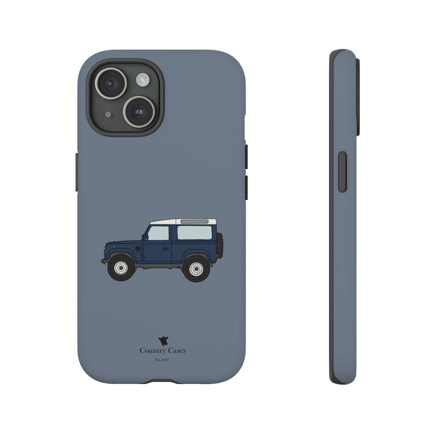 Blue landy phone case