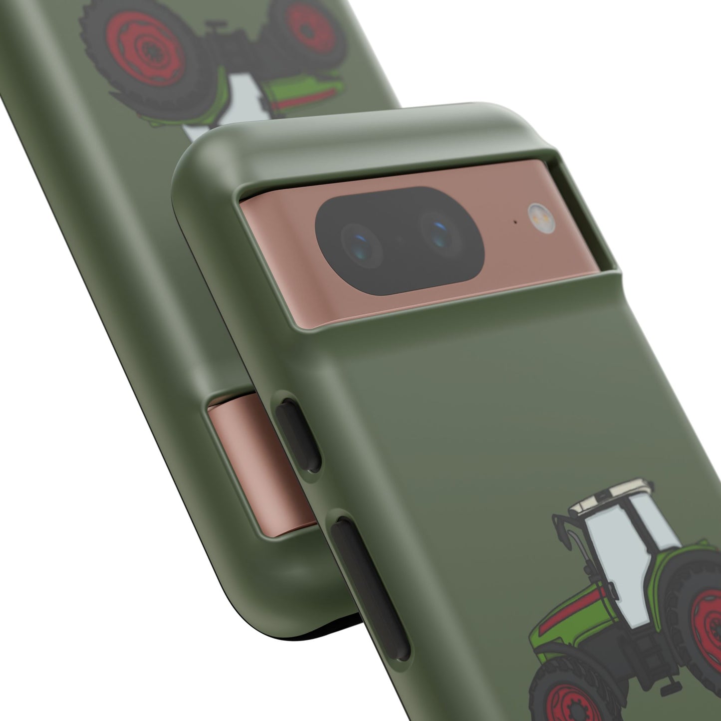 Android green tractor case