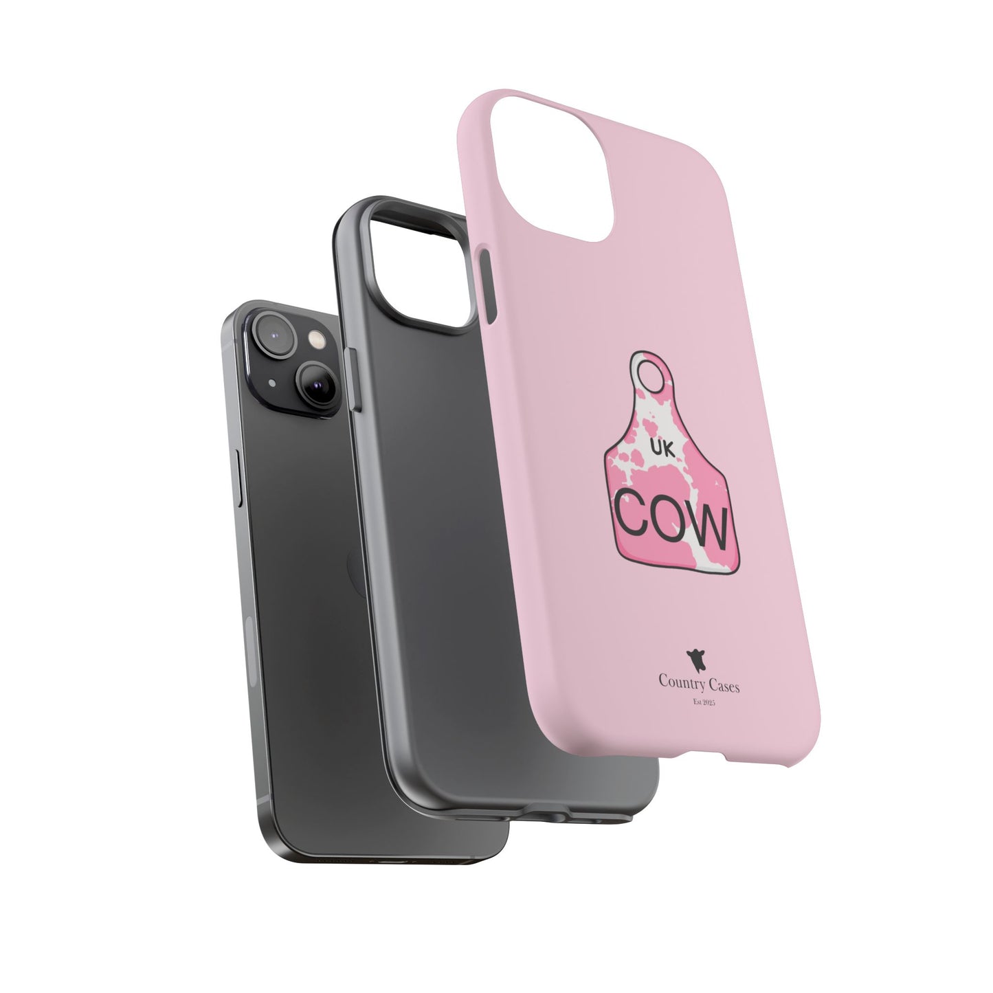 Pink ear tag case