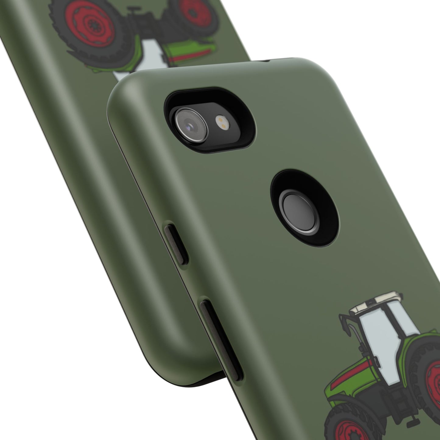 Android green tractor case