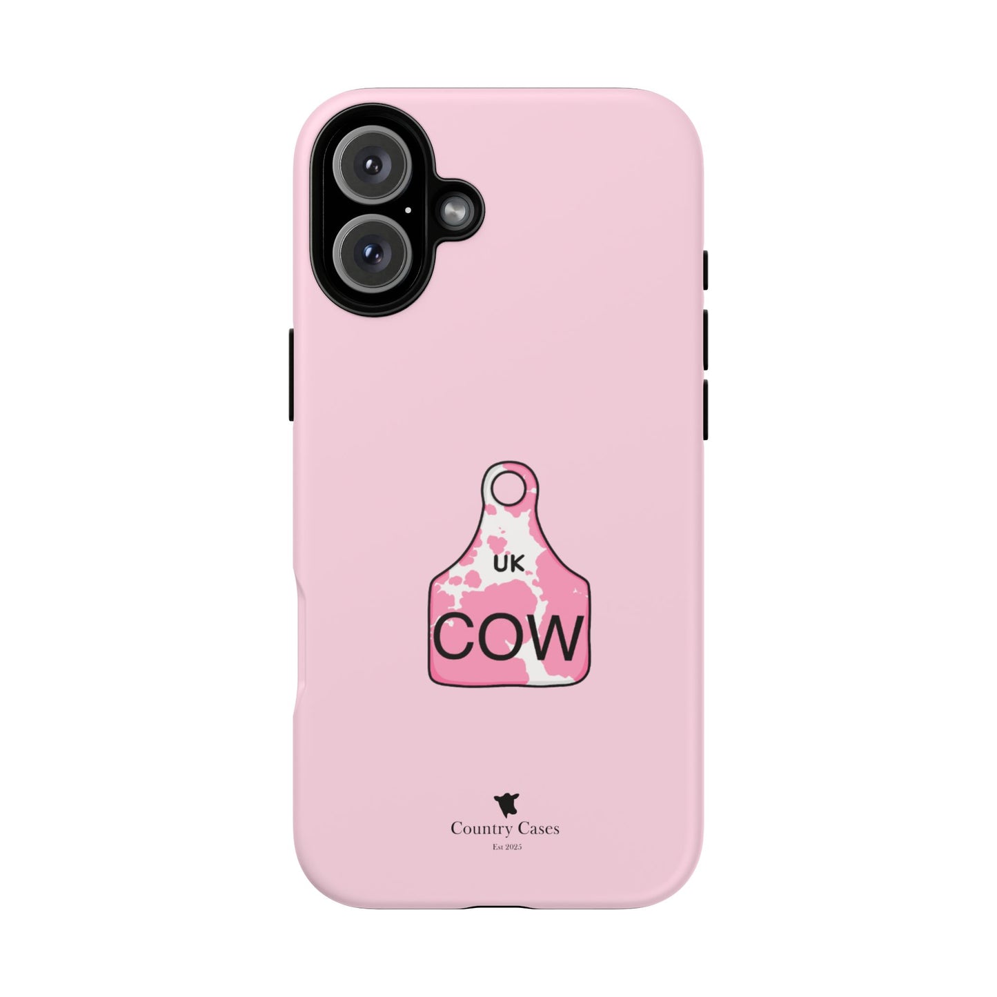 Pink ear tag case