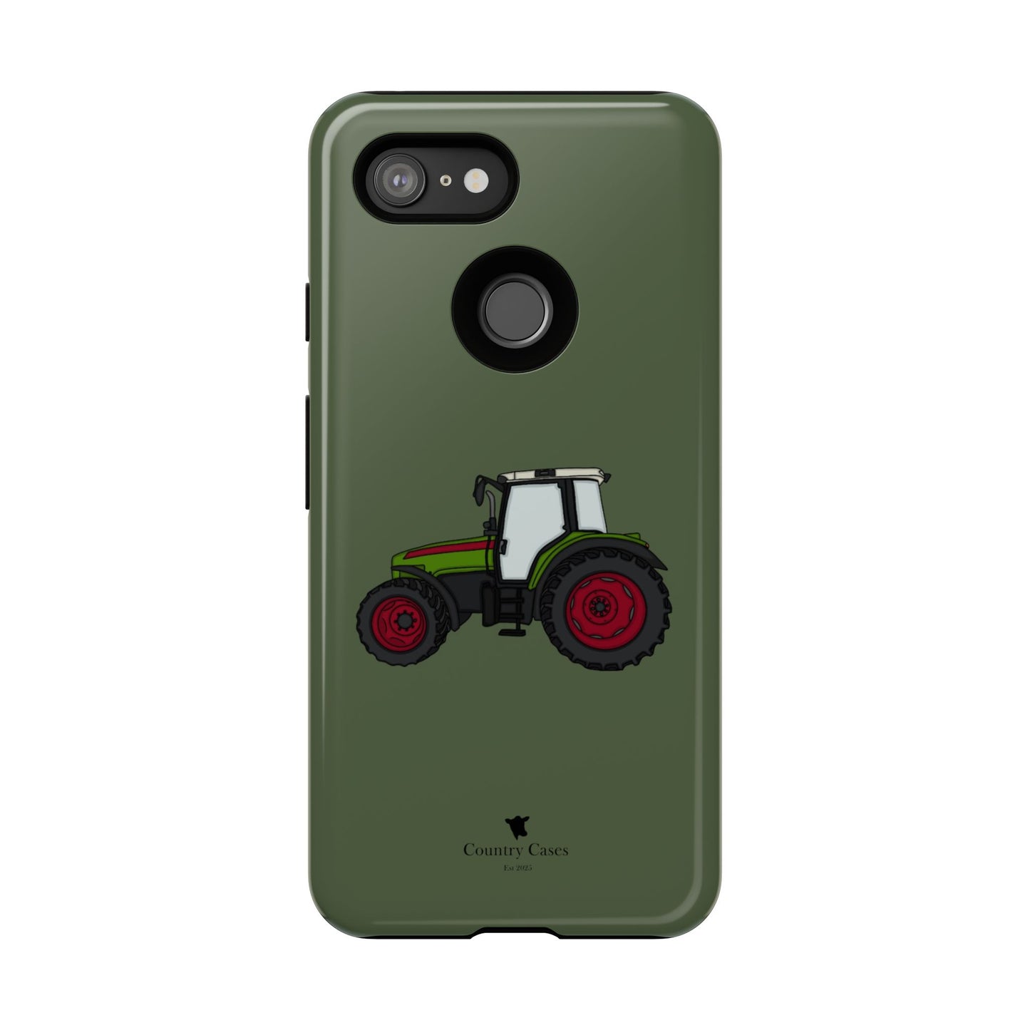 Android green tractor case