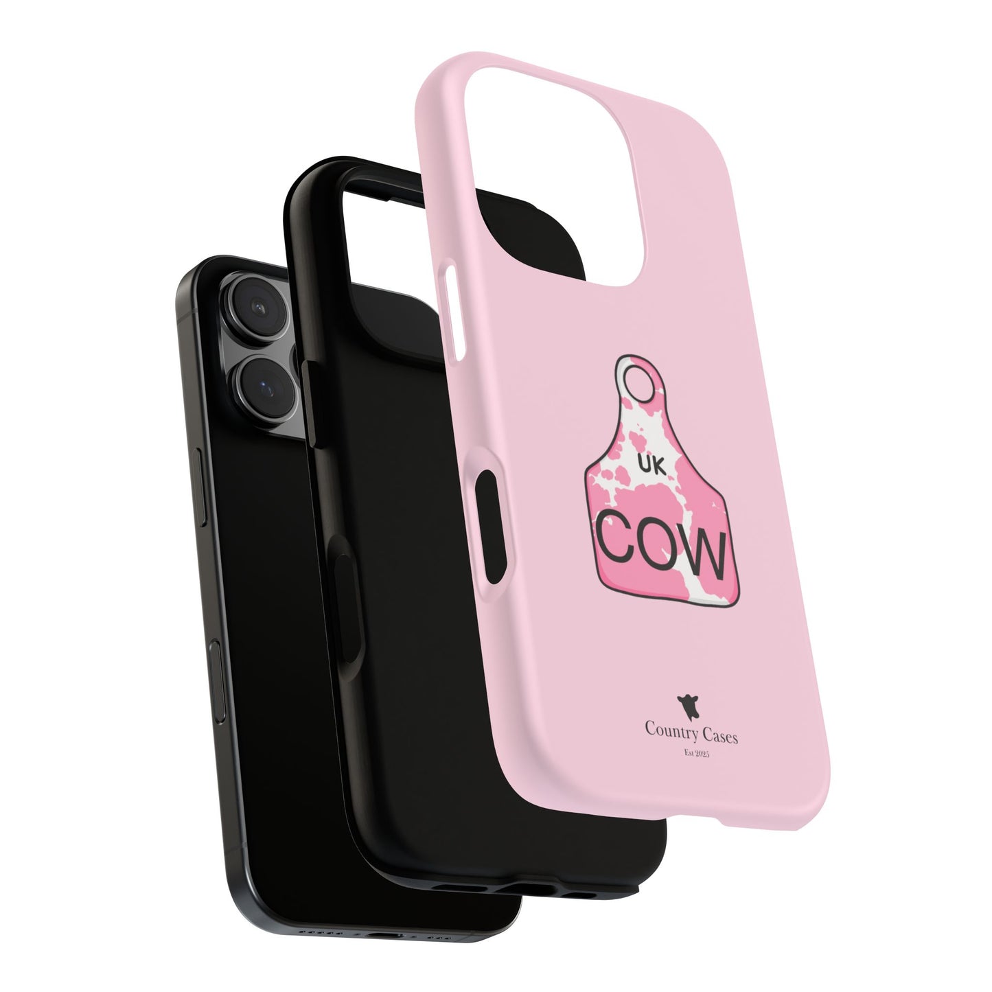 Pink ear tag case
