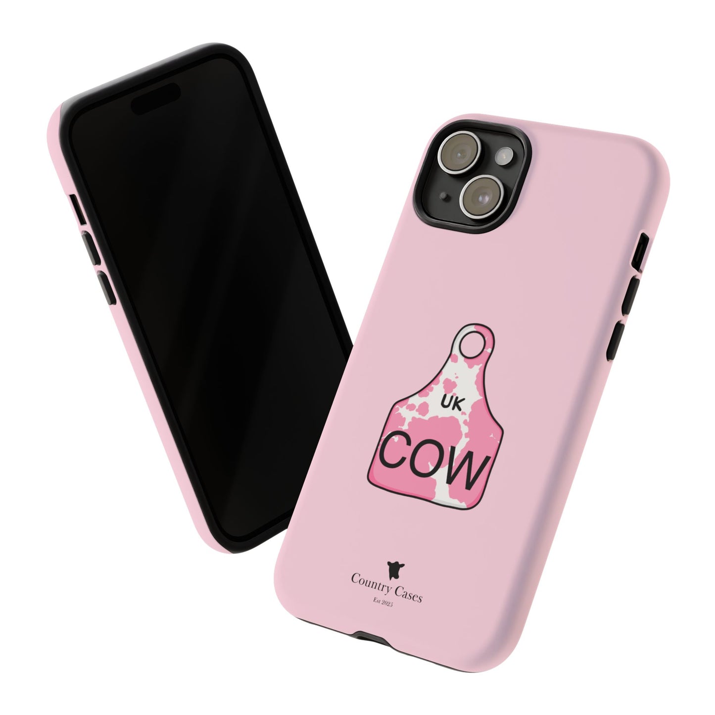 Pink ear tag case