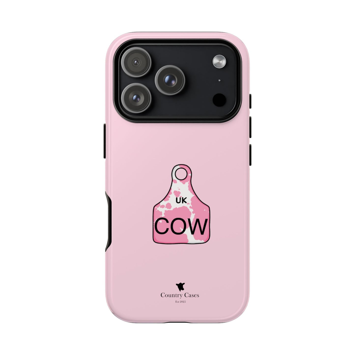 Pink ear tag case