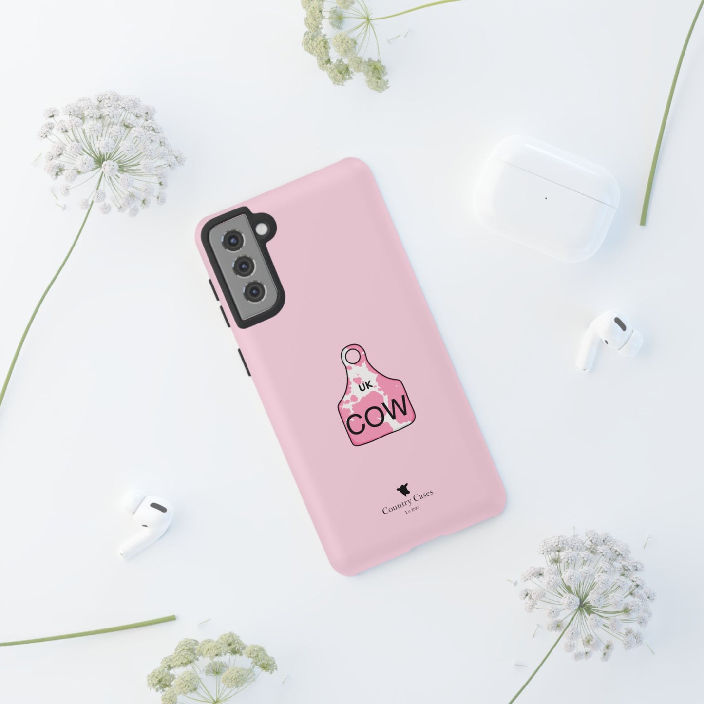 Android pink ear tag case