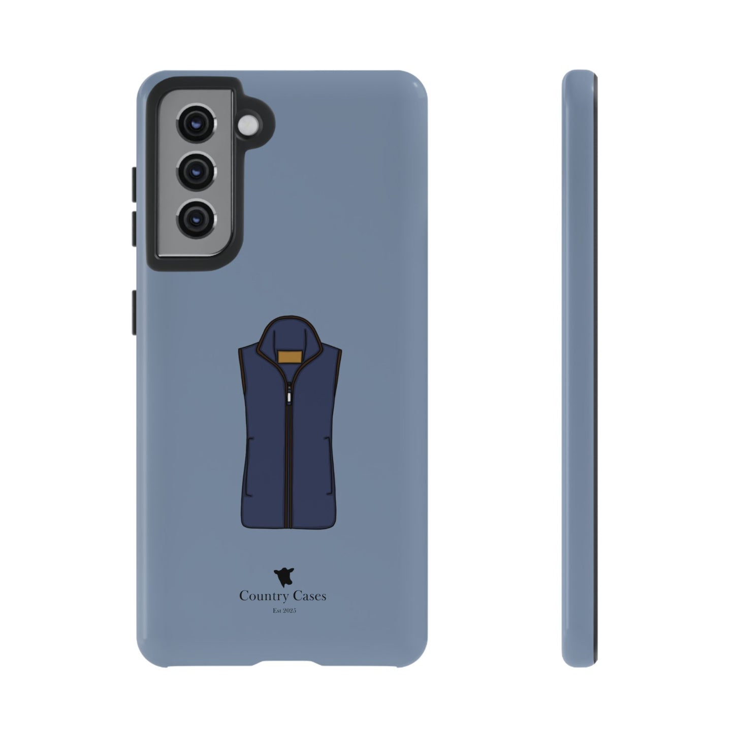 Android blue waistcoat case