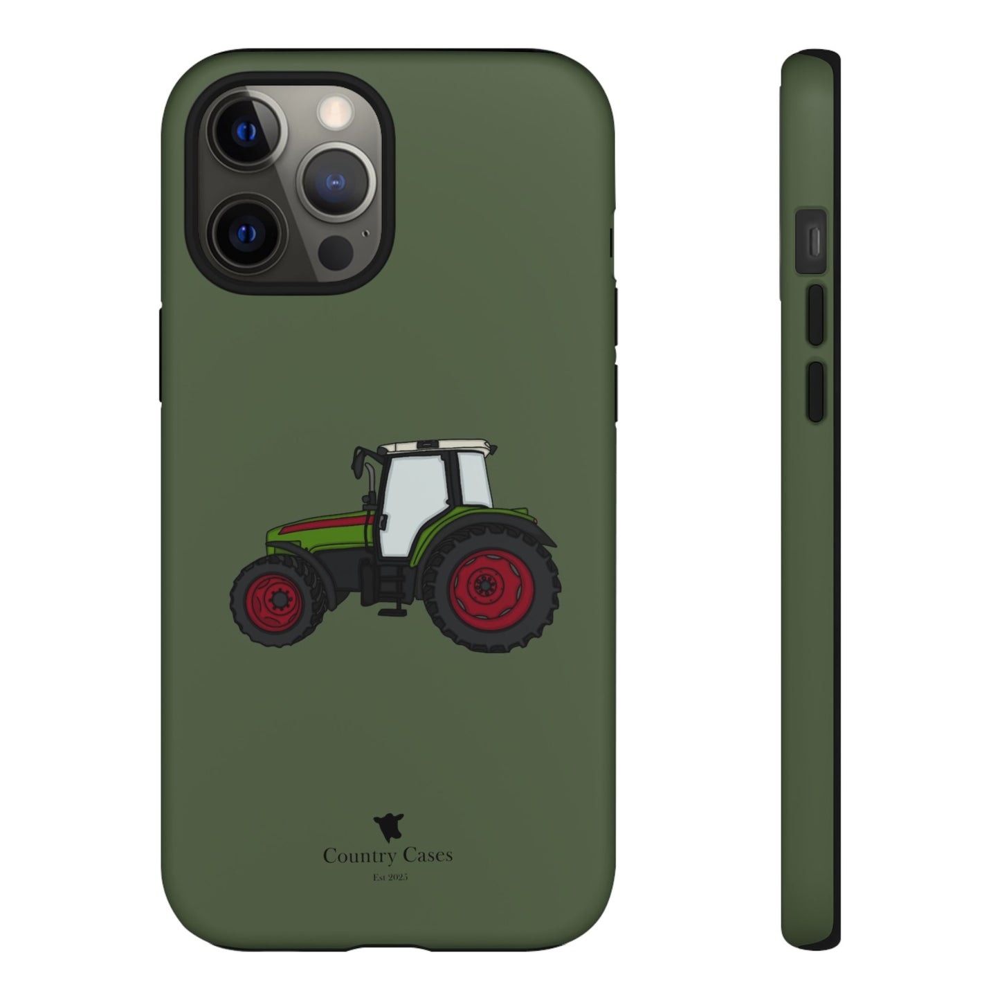 Green tractor case