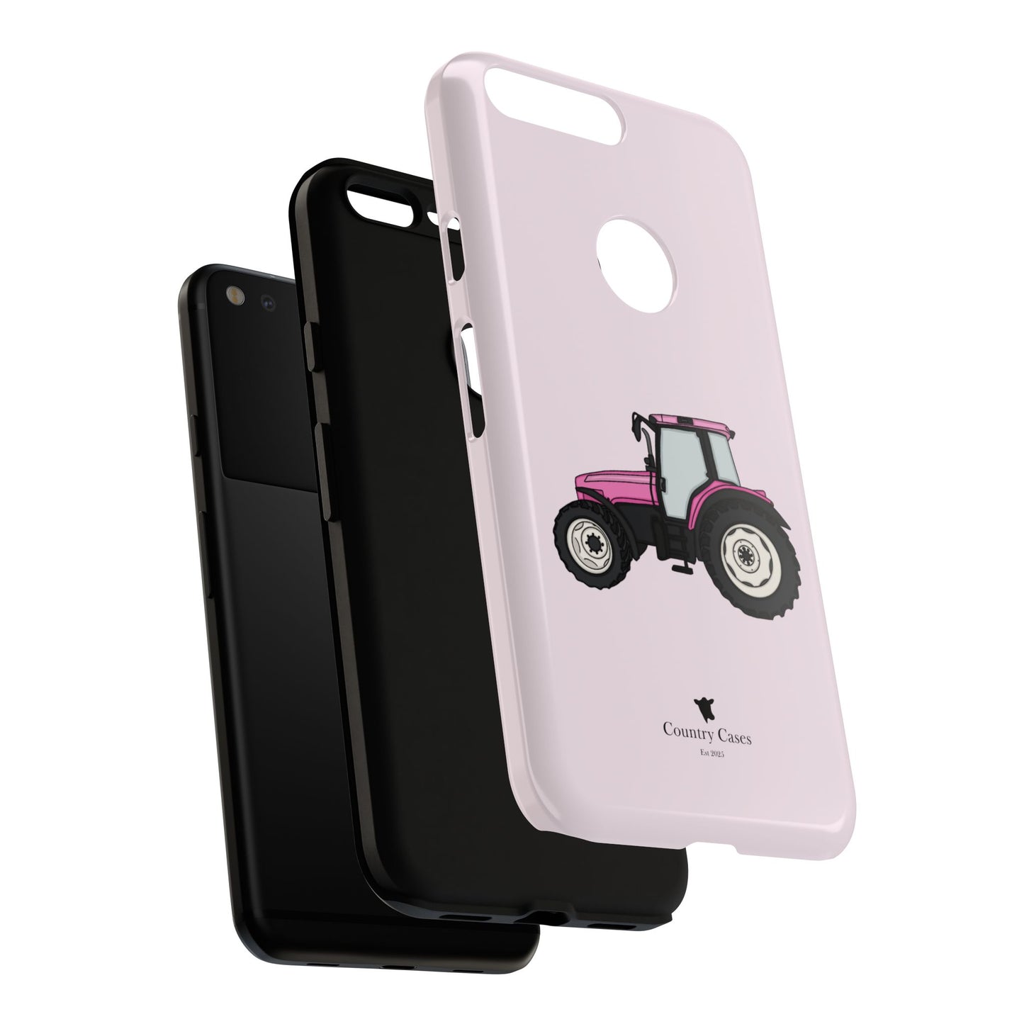 Android pink tractor case
