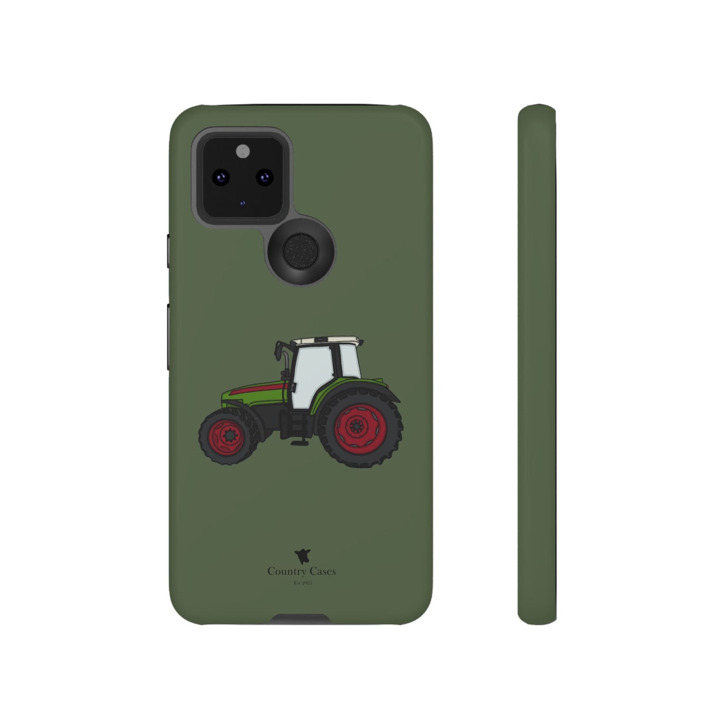 Android green tractor case