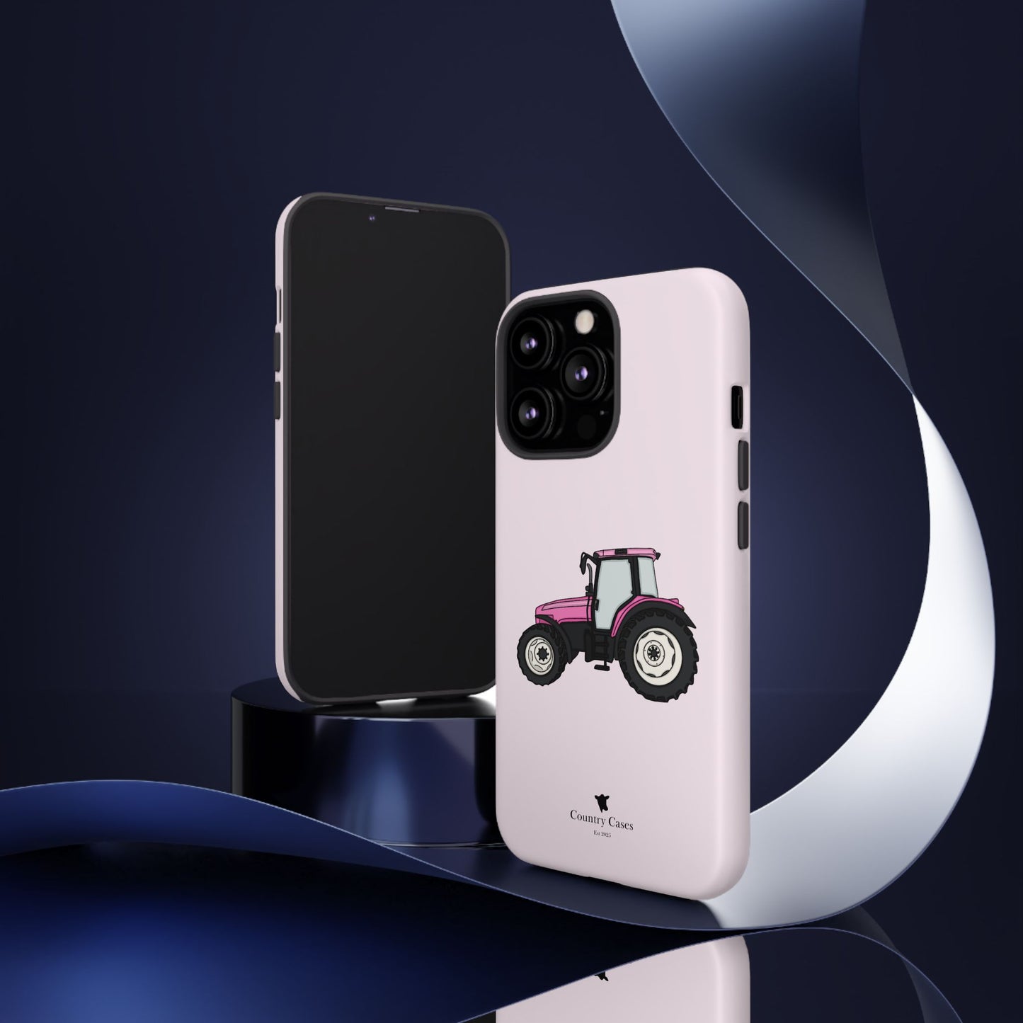 Pink tractor case