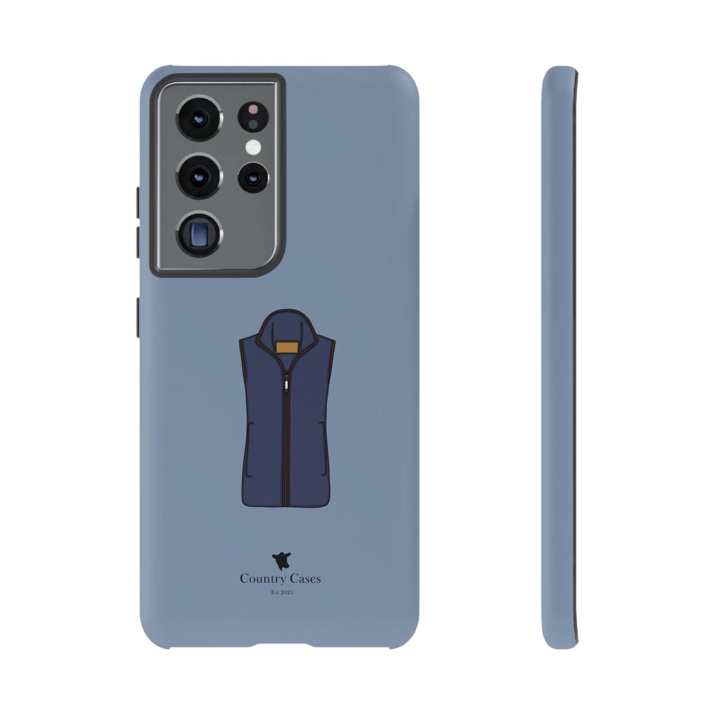 Android blue waistcoat case