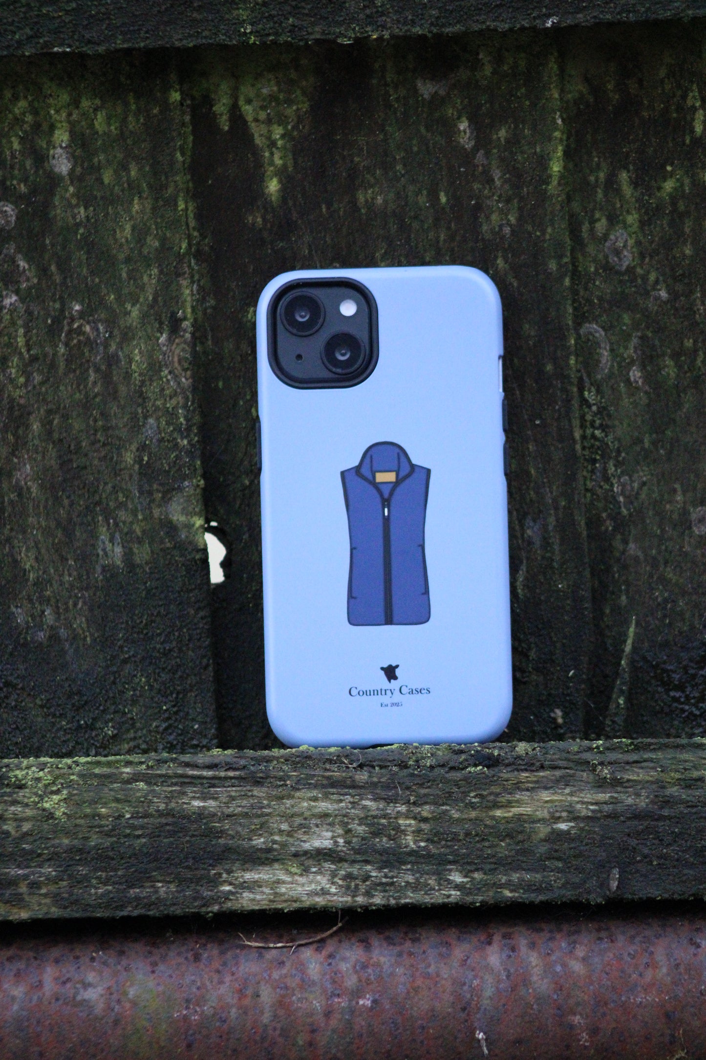 Android blue waistcoat case