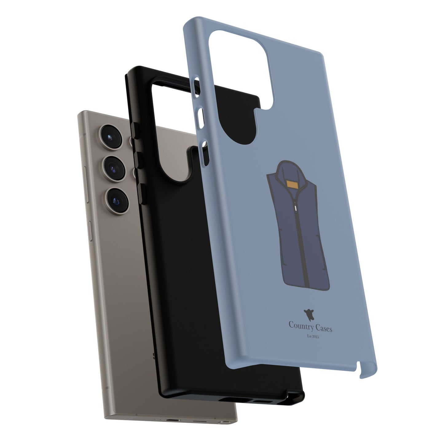 Android blue waistcoat case