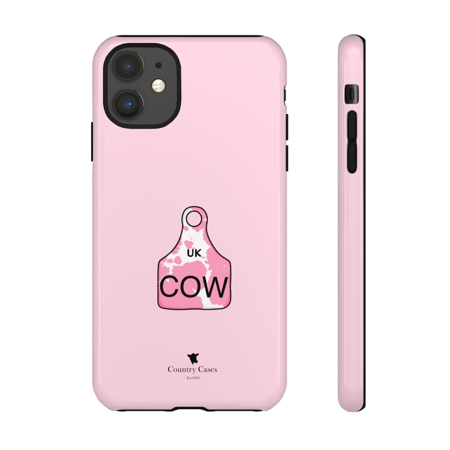 Pink ear tag case