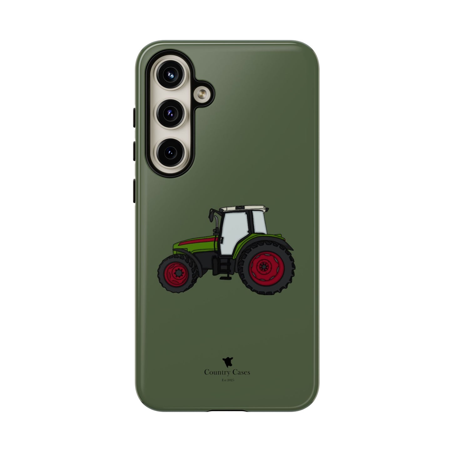 Android green tractor case