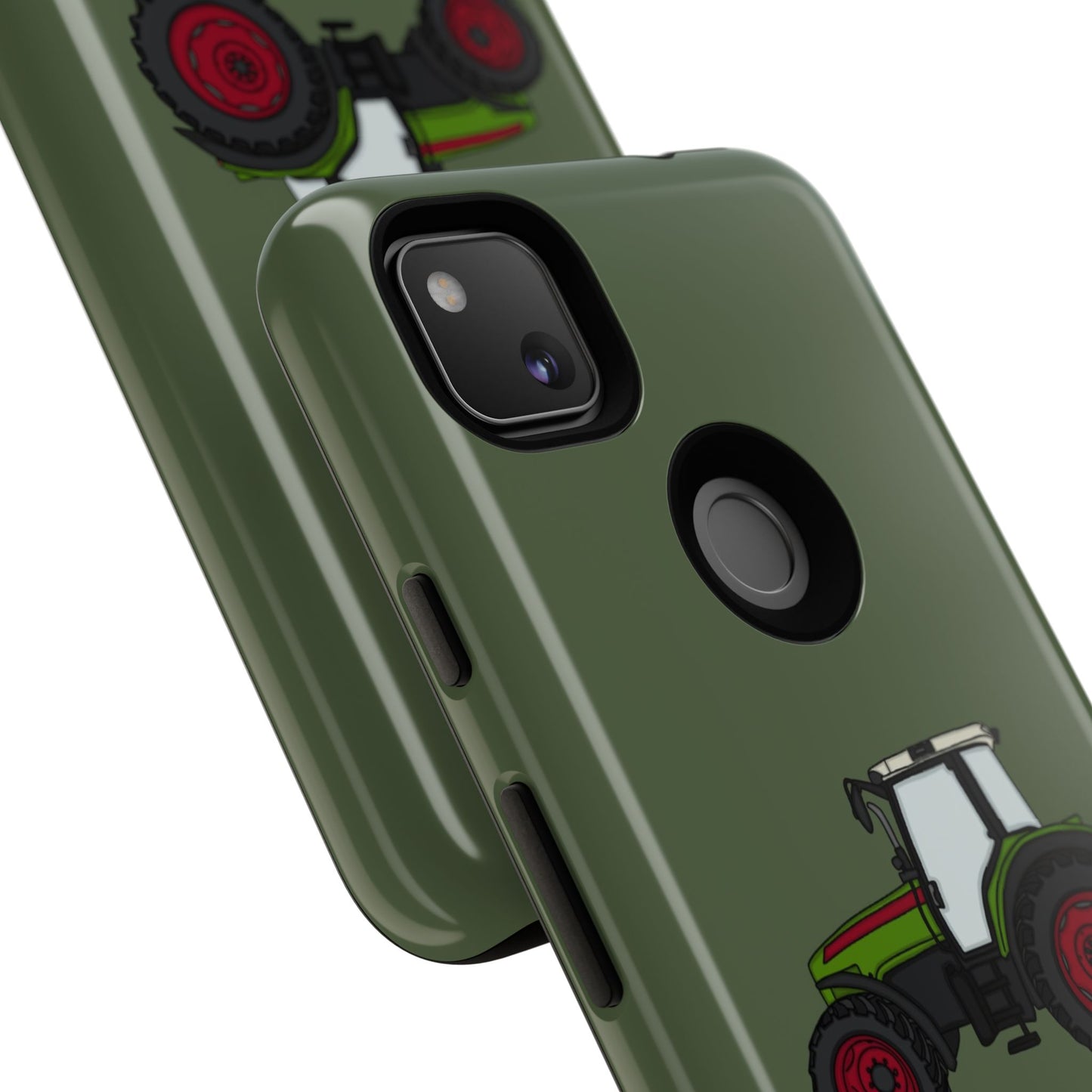 Android green tractor case