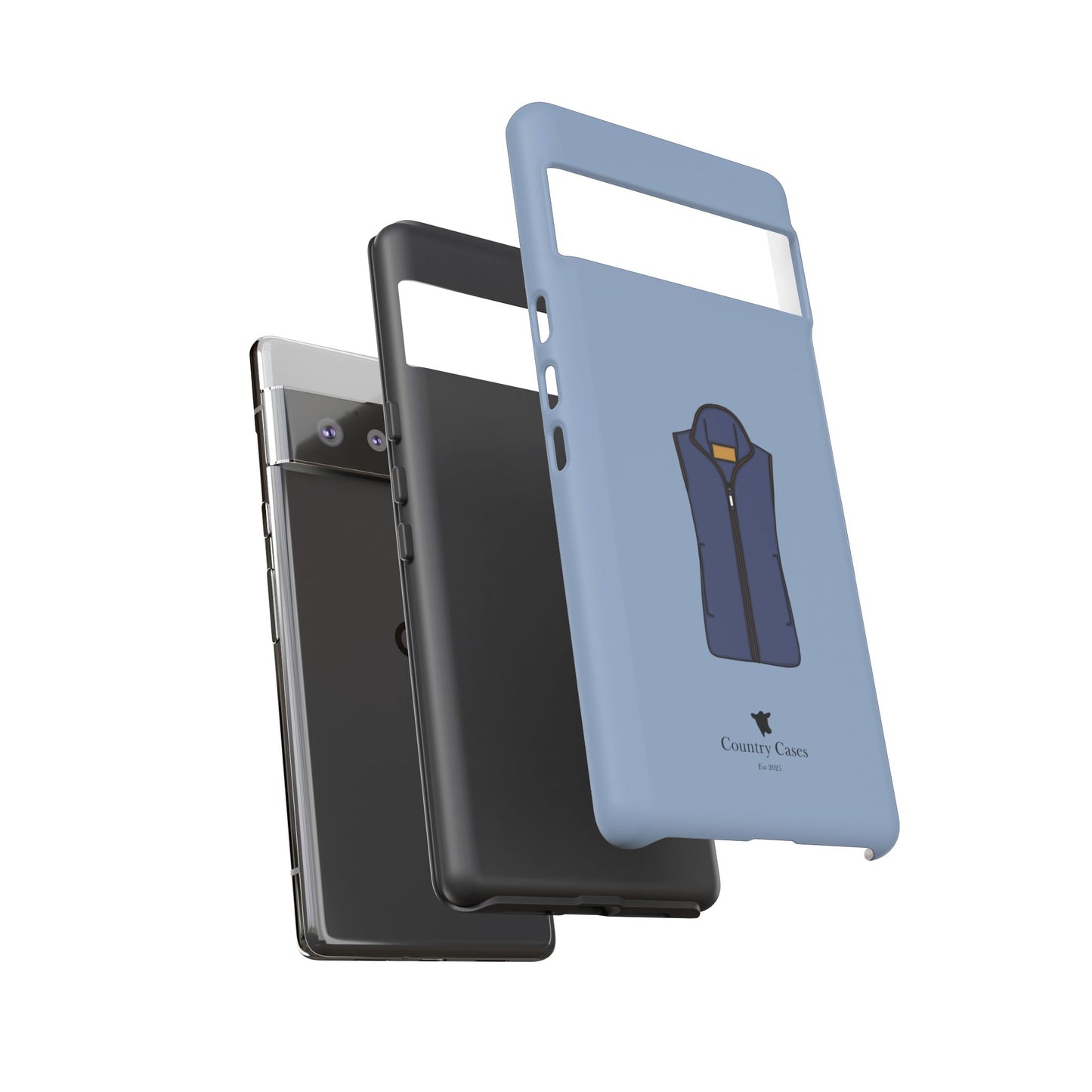 Android blue waistcoat case