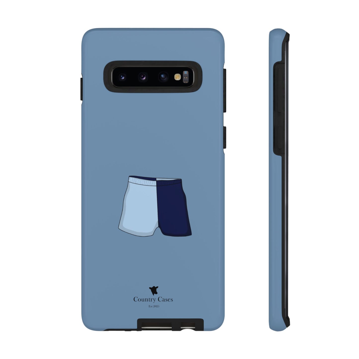 Android blue two toned short case