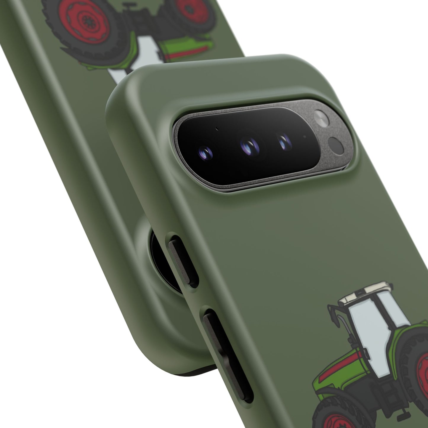 Android green tractor case