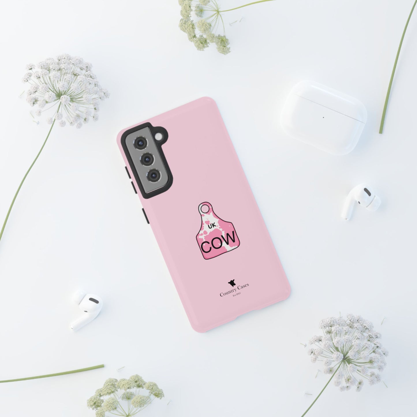 Android pink ear tag case
