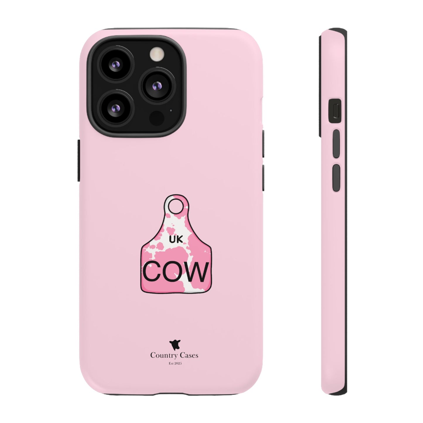 Pink ear tag case