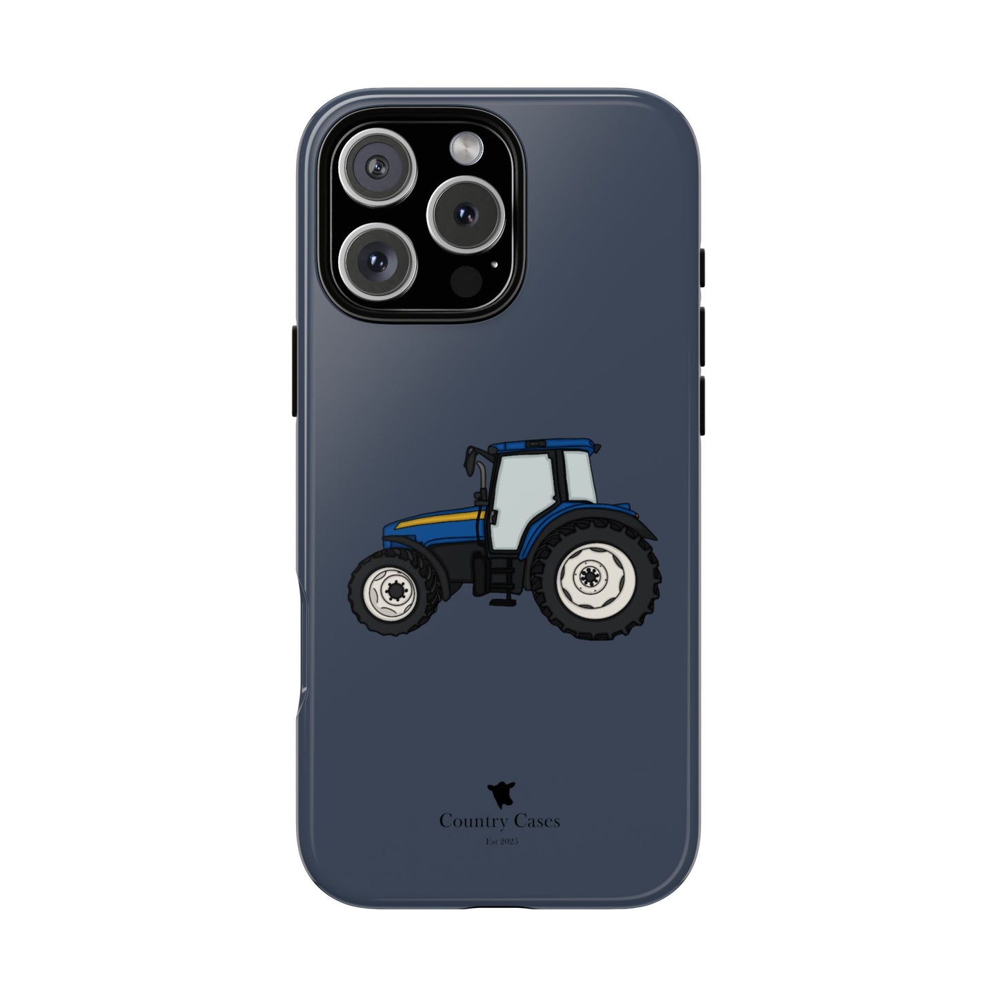 Blue tractor case