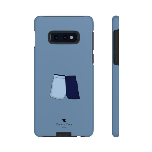 Android blue two toned short case