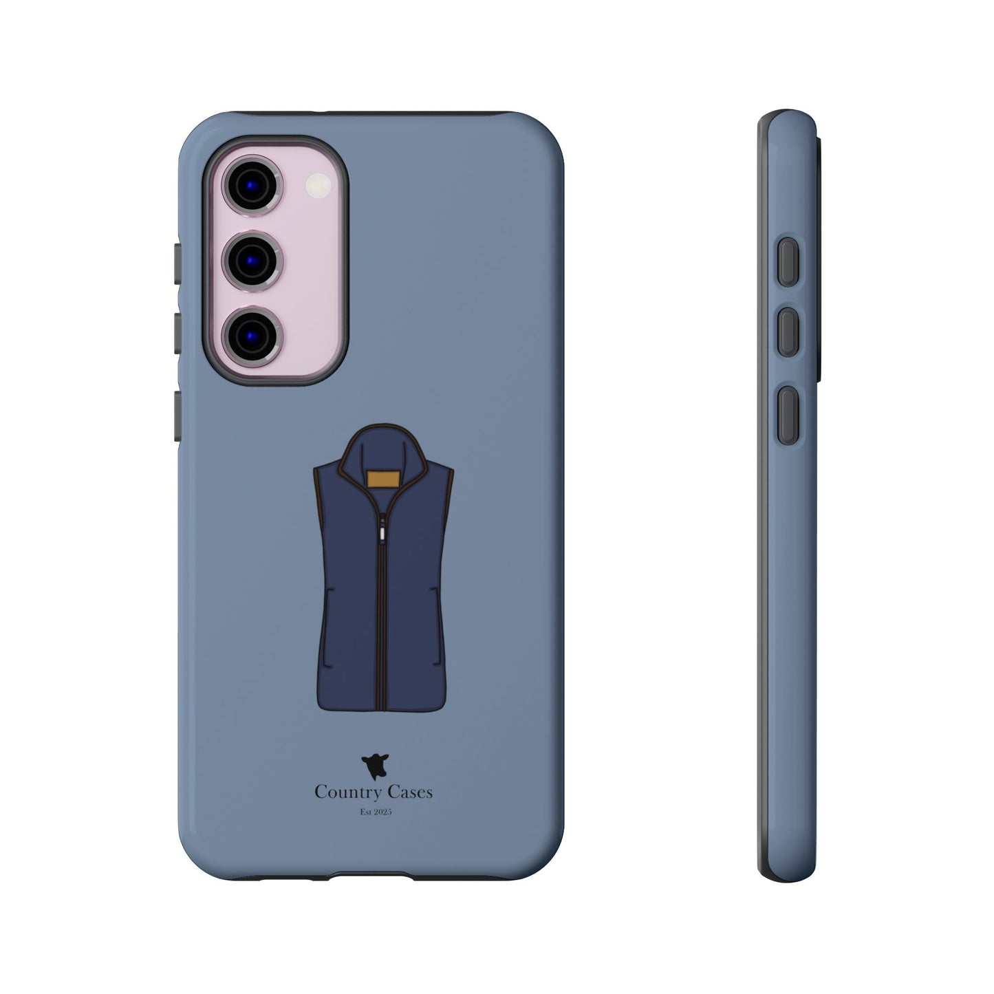 Android blue waistcoat case