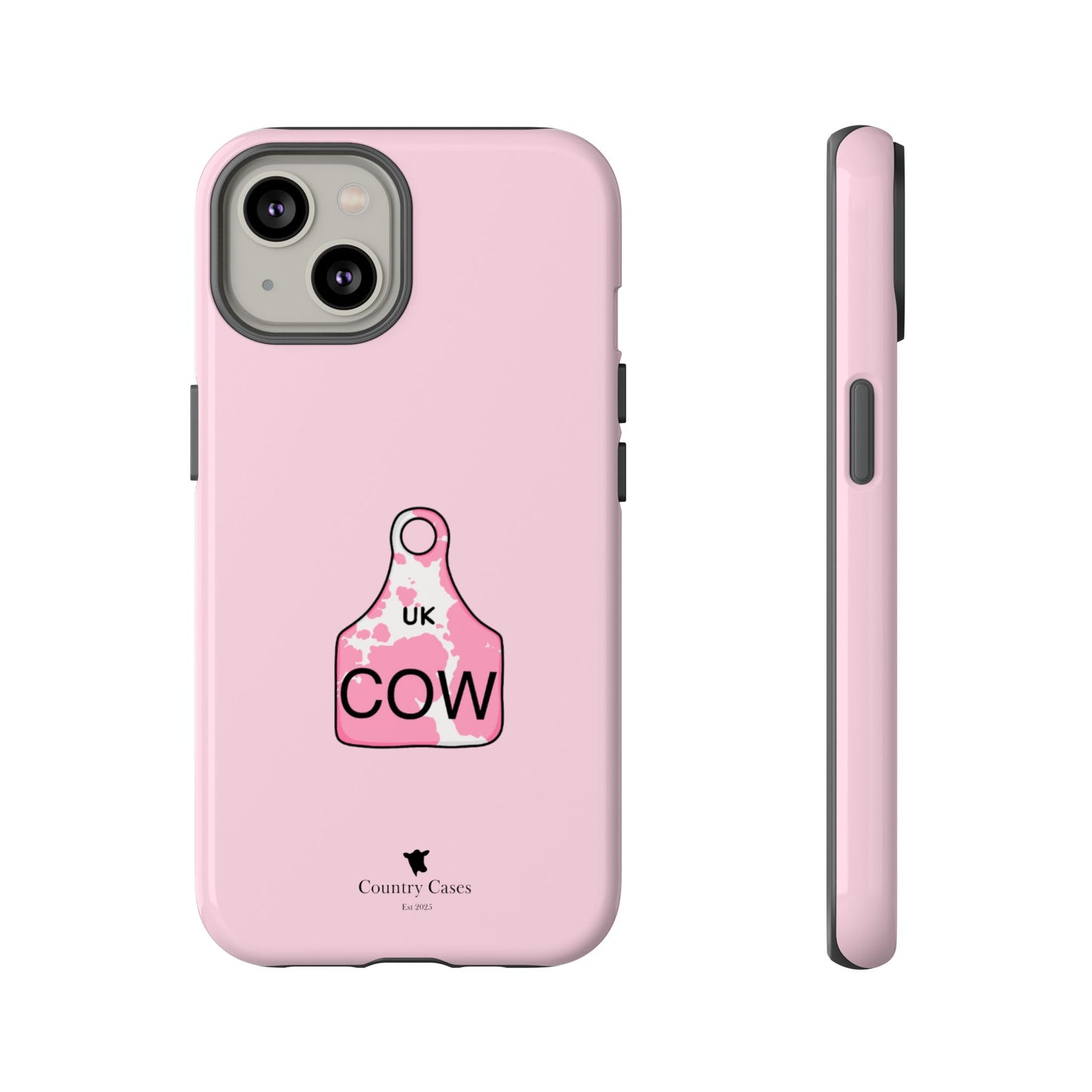 Pink ear tag case